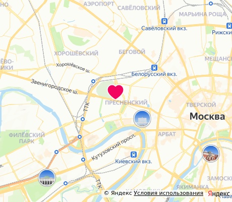 На карте