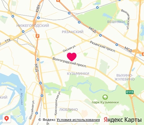 На карте