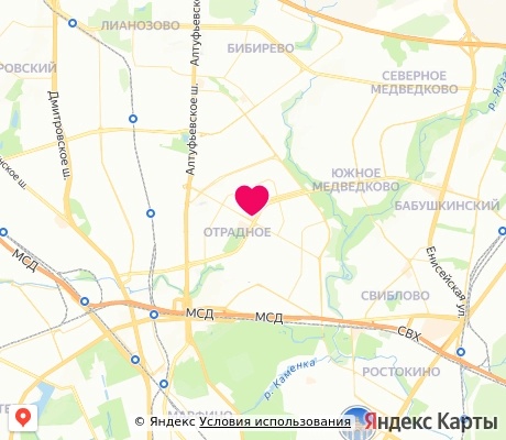 На карте