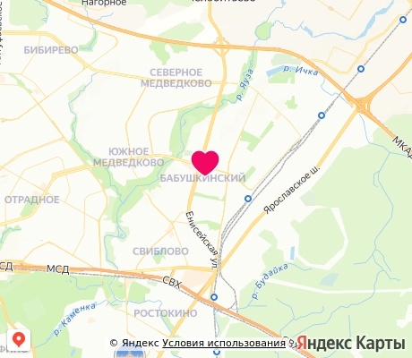 На карте