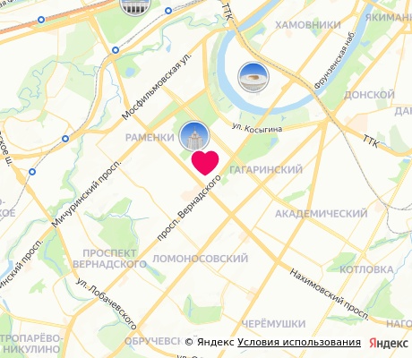 На карте