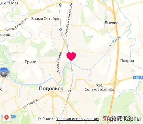На карте