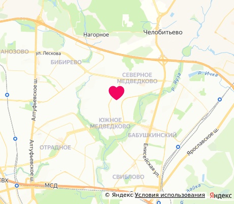 На карте