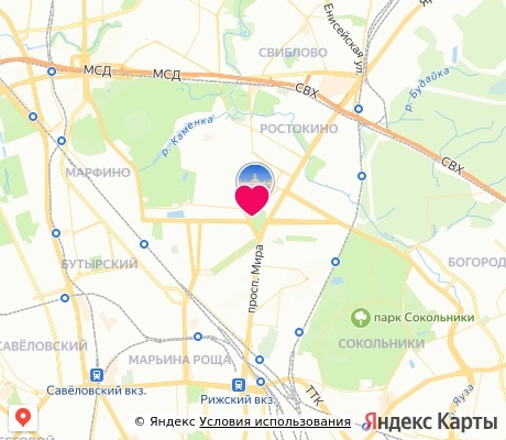 На карте