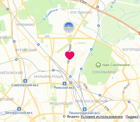 На карте