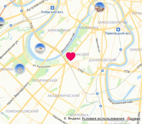 На карте