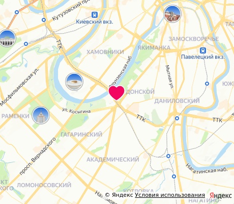 На карте