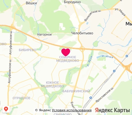 На карте