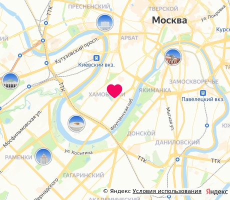 На карте
