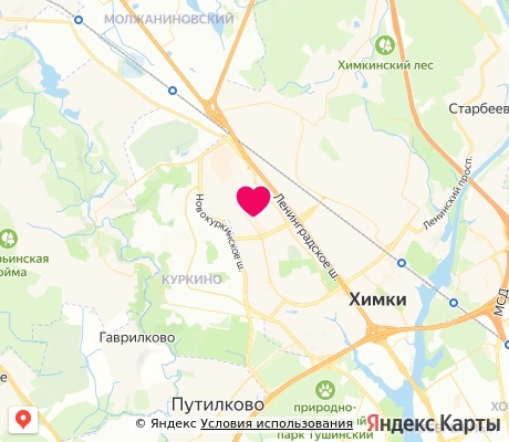 На карте