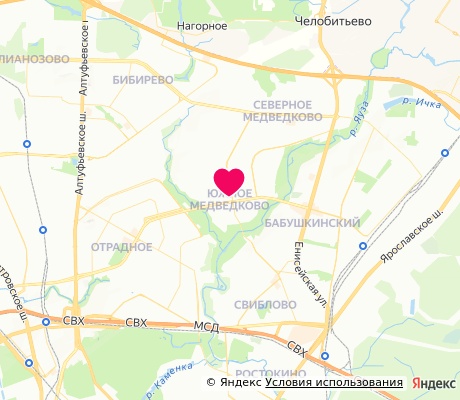 На карте
