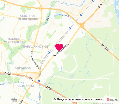 На карте