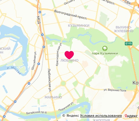 На карте