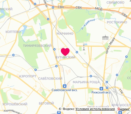 На карте