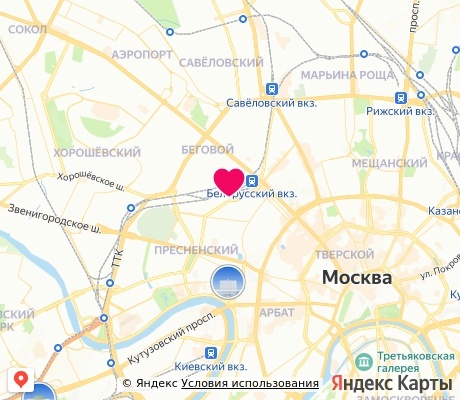 На карте