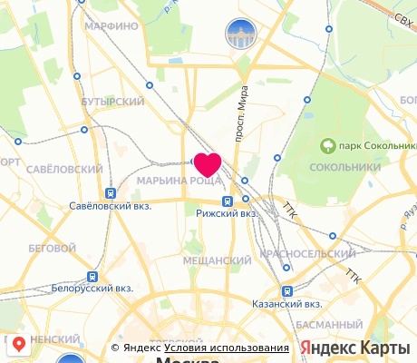 На карте