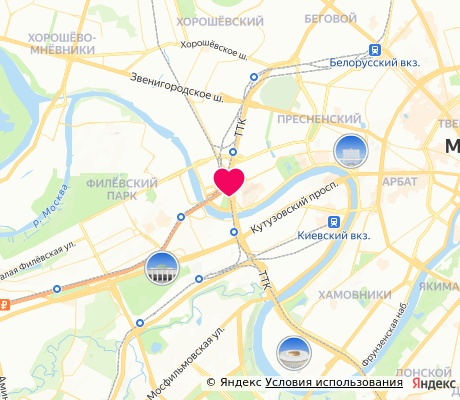 На карте