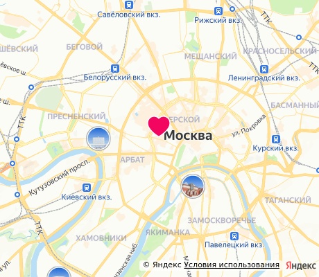 На карте