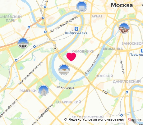 На карте