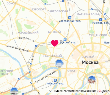 На карте