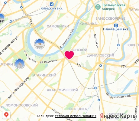 На карте