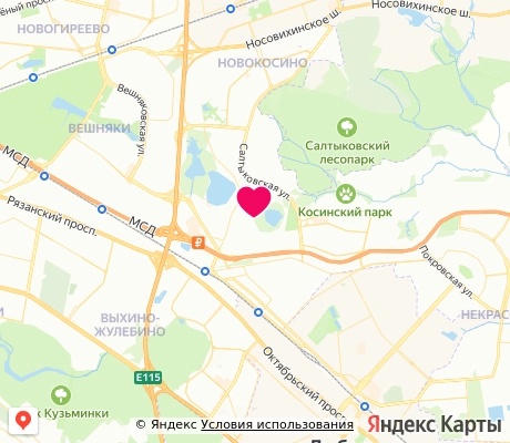 На карте