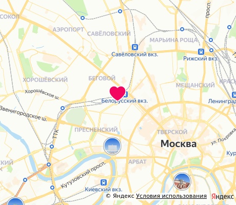 На карте