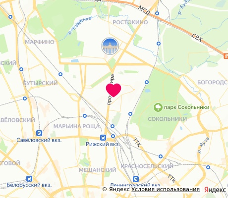 На карте