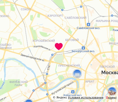 На карте