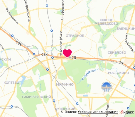 На карте