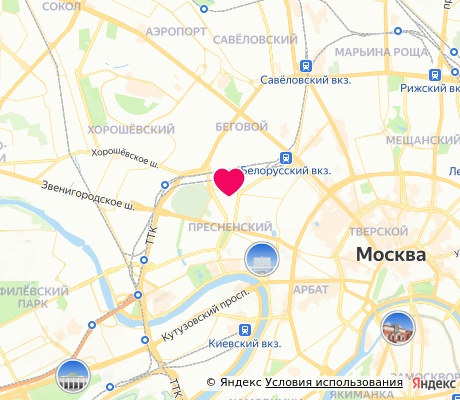 На карте