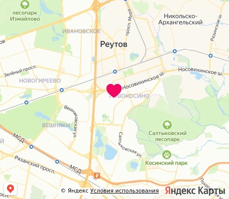 На карте