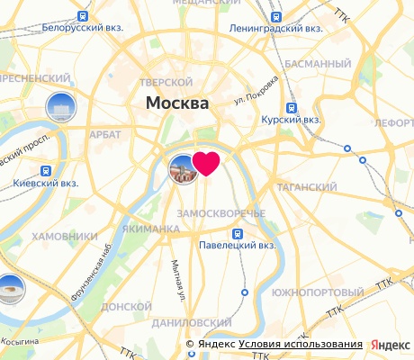 На карте