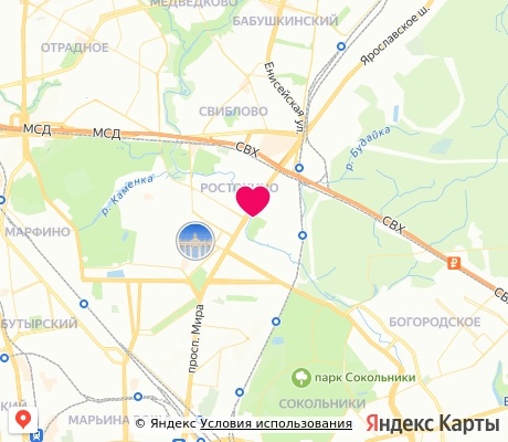 На карте