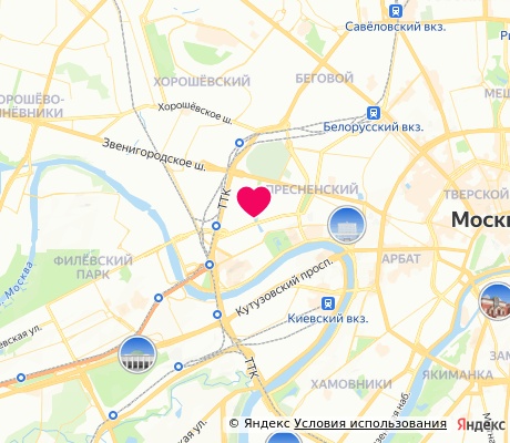 На карте