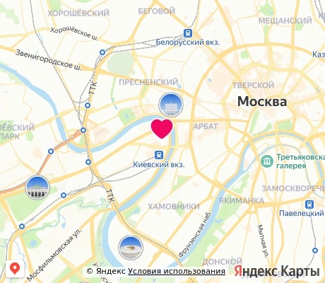 На карте
