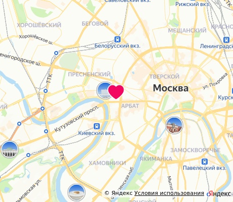 На карте