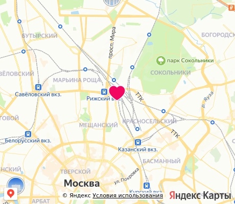 На карте