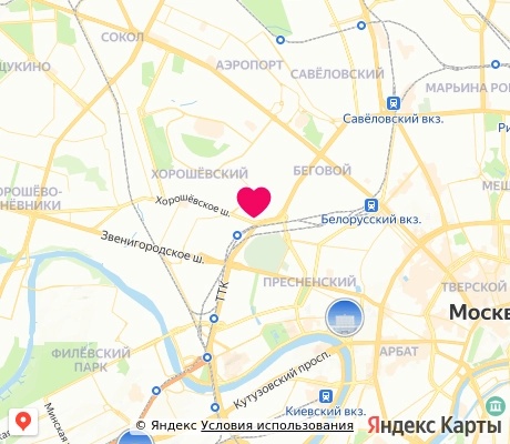 На карте