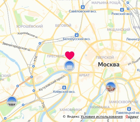 На карте