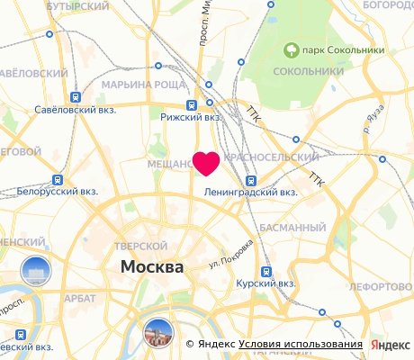 На карте