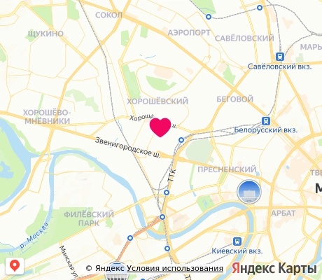 На карте