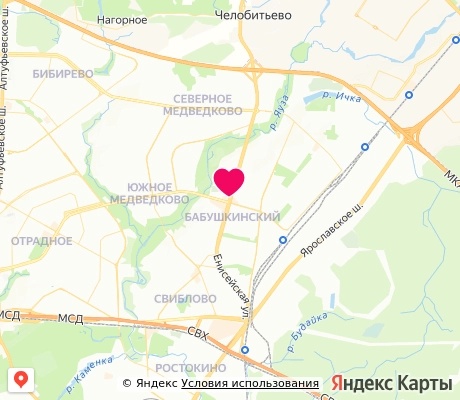На карте