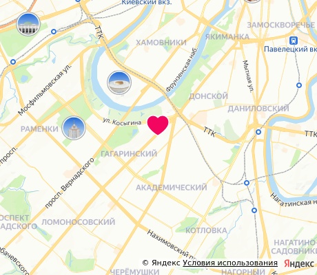 На карте