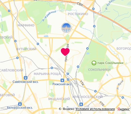 На карте