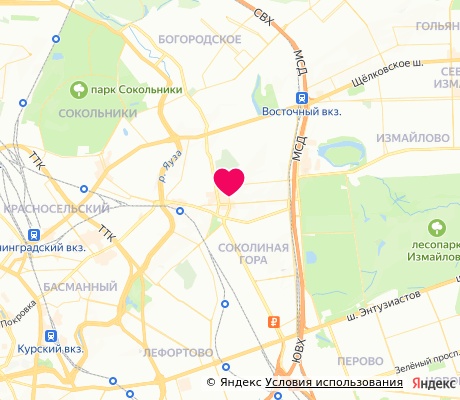 На карте
