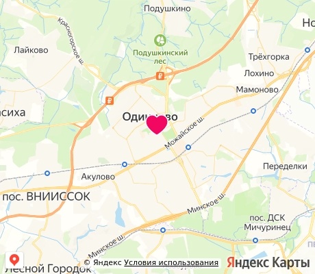 На карте