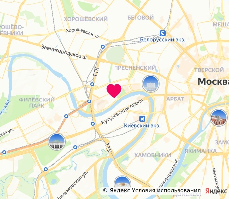 На карте