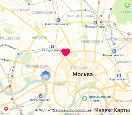 На карте