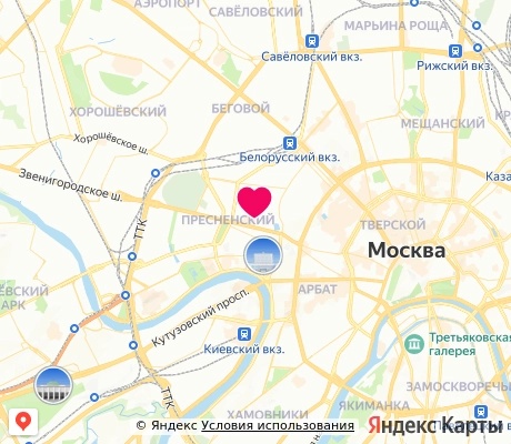 На карте
